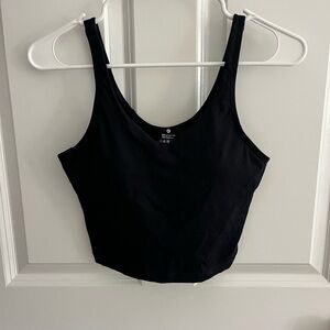 Athletic women’s black tank top